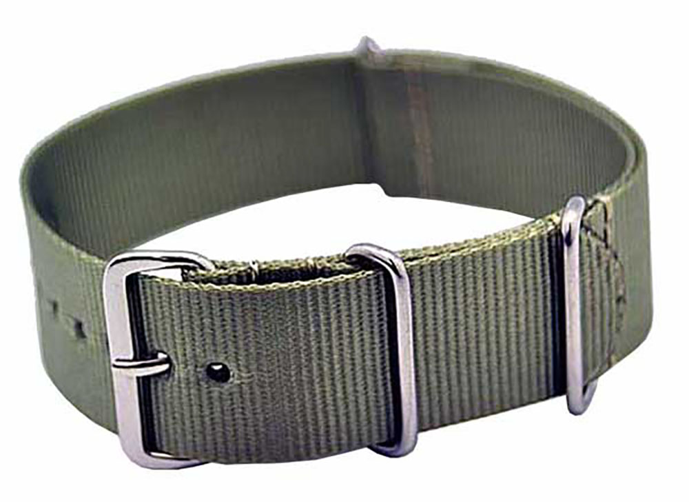 Uhrenarmband Durchzugsband Nylon grau 20mm NATO STRAP 4042