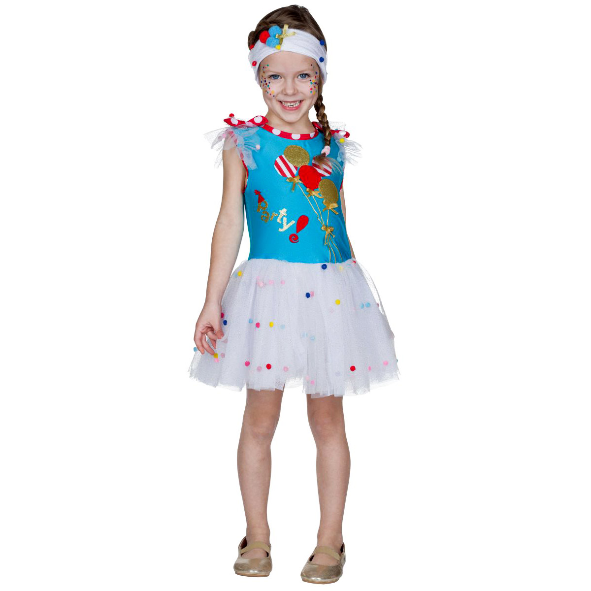 Kinder "Party" Girl Kostüm / Mottoland 116285 (W)