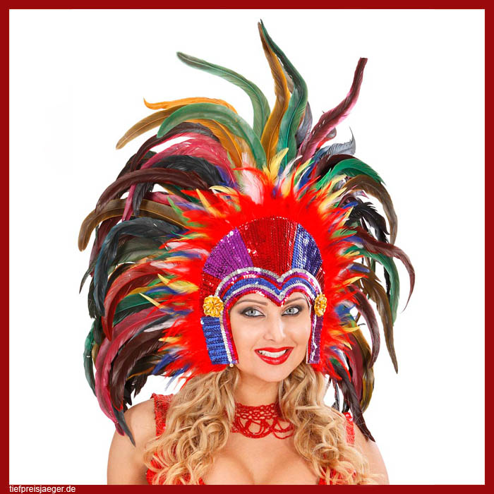 FEDER KOPFSCHMUCK # Karneval Fasching Travestie Show Kostüm Fest