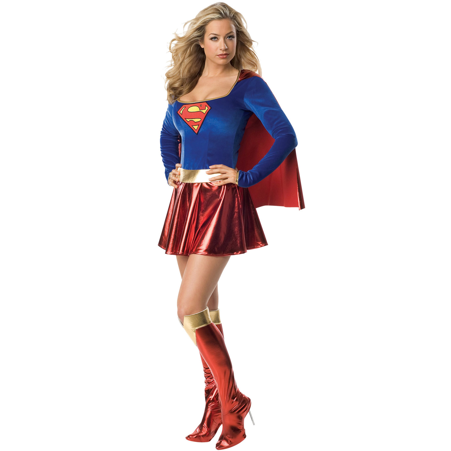 Damen Supergirl Kostüm / Rubies 888239 (P)