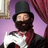 Brauner Gentleman Vollbart # 1683A