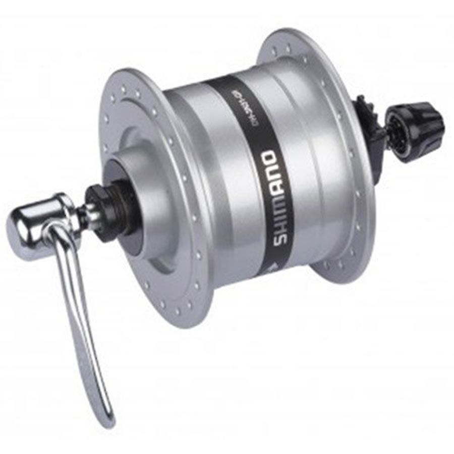 SHIMANO DH3N31 front wheel hub dynamo 36 silver eBay