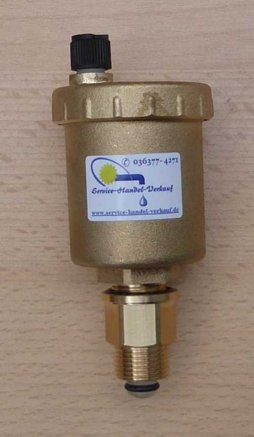 Automatische Schnellentlüfter / Doppelentlüfter Watts incl. Absperrventil - Bild 2 von 5