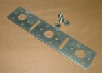 Montageplatte f&uuml;r Wandwinkel Stahlblech verzinkt 153mm x 76mm (5