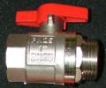 Kugelhahn kurzer Griff 1 x 3/4"IG + 1 x 3/4"AG (75#