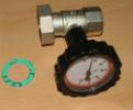 Pumpenkugelhahn mit Thermome. rot 11/4"ohne SKB(4378*