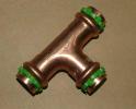 CU Pressfitting T-St&uuml;ck allseitig 35mm  V-Kontur (5516#