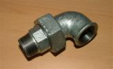 Verzinkte Verschraubung Eck Flachdicht IG/AG 1/2"(1536*