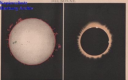 Orig.-Stich aus 1894: Die Sonne