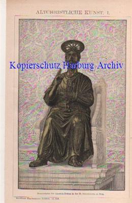 Orig.-Chromo aus 1894: Altchristliche Kunst I