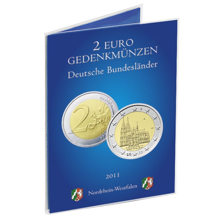 Euro Folder Euro-Set Sammelkarte 2 Euro 2011, Kölner Dom