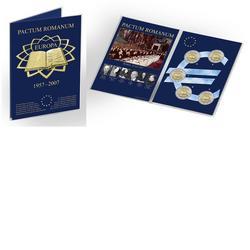 Folder Euro-Set Sammelkarte 2 Euro Römische Verträge