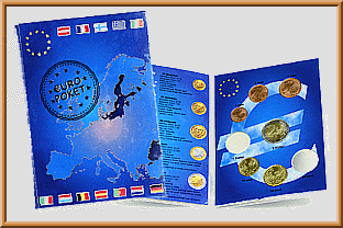 Euro Folder Sammelkarte für alle Eurosätze 1Cent-2Euro