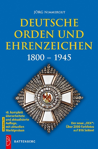 Katalog: Deutsche Orden und Ehrenzeichen 1800 – 1945