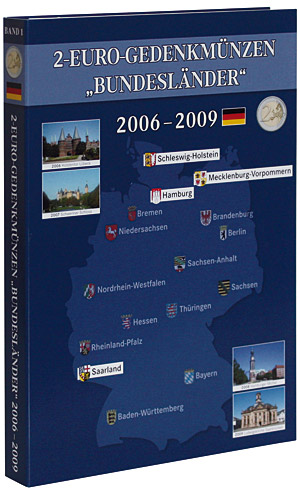 Lindner: Klappalbum 2-Euro Bundesländer BAND 1 2006-09