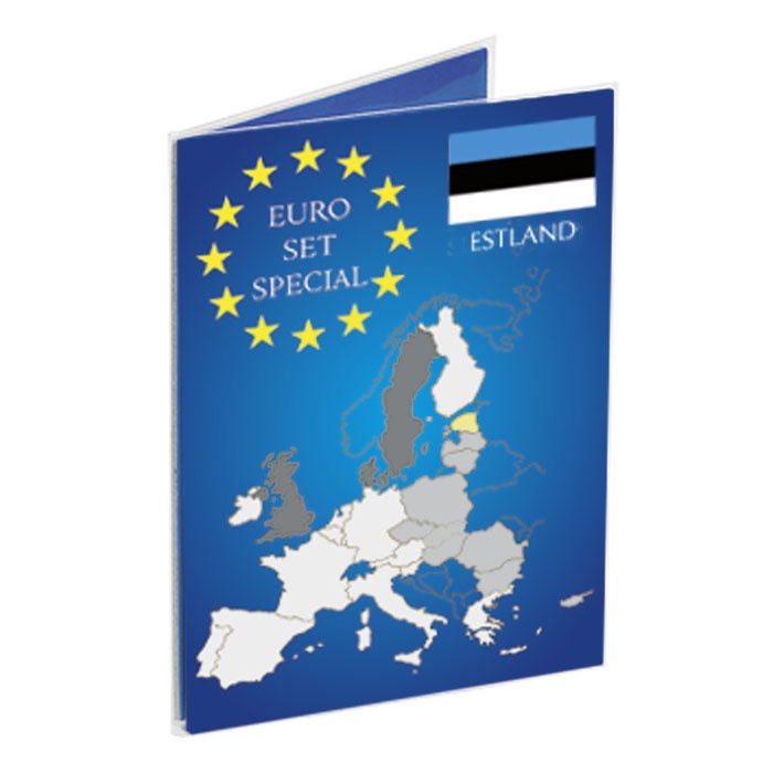 Euro Folder Euro-Set Sammelkarte Kursmünzsatz Estland