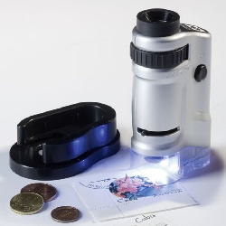 Zoom - Mikroskop bis 40-facher Vergrößerung mit LED