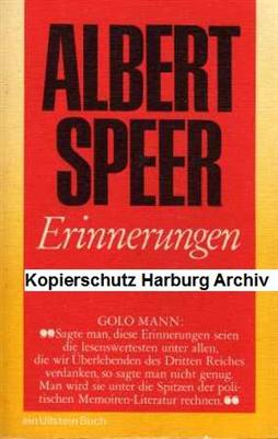 Albert Speer:  Erinnerungen