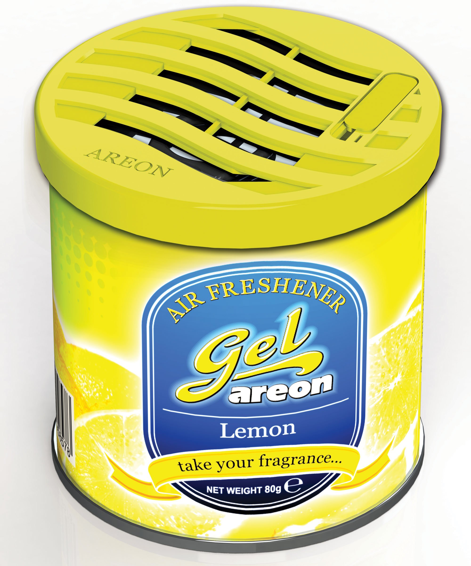 12x Original Areon Gel CAN Auto Duftdose Duftbaum Lufterfrischer DECKEL  Zitrone