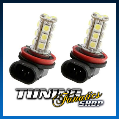 2x 19SMD XENON LED LAMPE BIRNE BIRNEN H8 2x 19 LED SMD WEISS 5050 12V