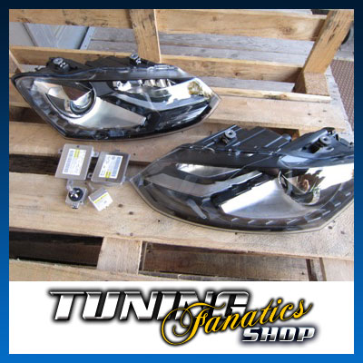Original VW BI-Xenon Scheinwerfer LED Tagfahrlicht Polo 6R inkl. Philips D3s etc
