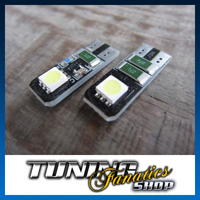 2x HIGH POWER XENON LED STANDLICHT BIRNEN T10 W5W SMD Audi A1 A2 A3 S3 CANBUS!
