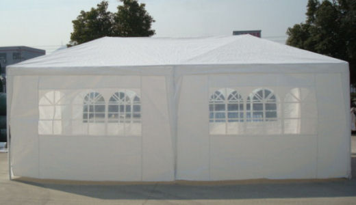 Pavillon, Partyzelt, Festzelt -  3x6 m, weiß