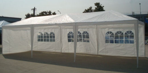 Pavillon, Partyzelt, Festzelt -  3x9 m, weiß