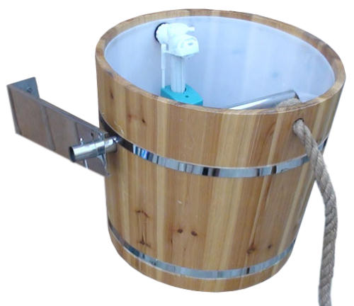 Sauna Schwalldusche Eimer Kübel Dusche mit Edelstahlhalterung Sauna Schwalldusche Eimer Kübel Dusche mit Edelstahlhalterung