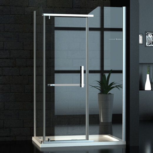 cs-trading Breite Glas Duschkabine / Duschabtrennung 80 x 120 cm, ohne Wann