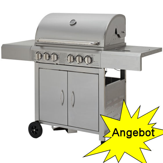Spar-Set: Profi Edelstahl Gasgrill inkl. Zubehörpaket Spar-Set: Profi Edelstahl Gasgrill inkl. Zubehörpaket