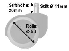 Metall Bodenrollen Set