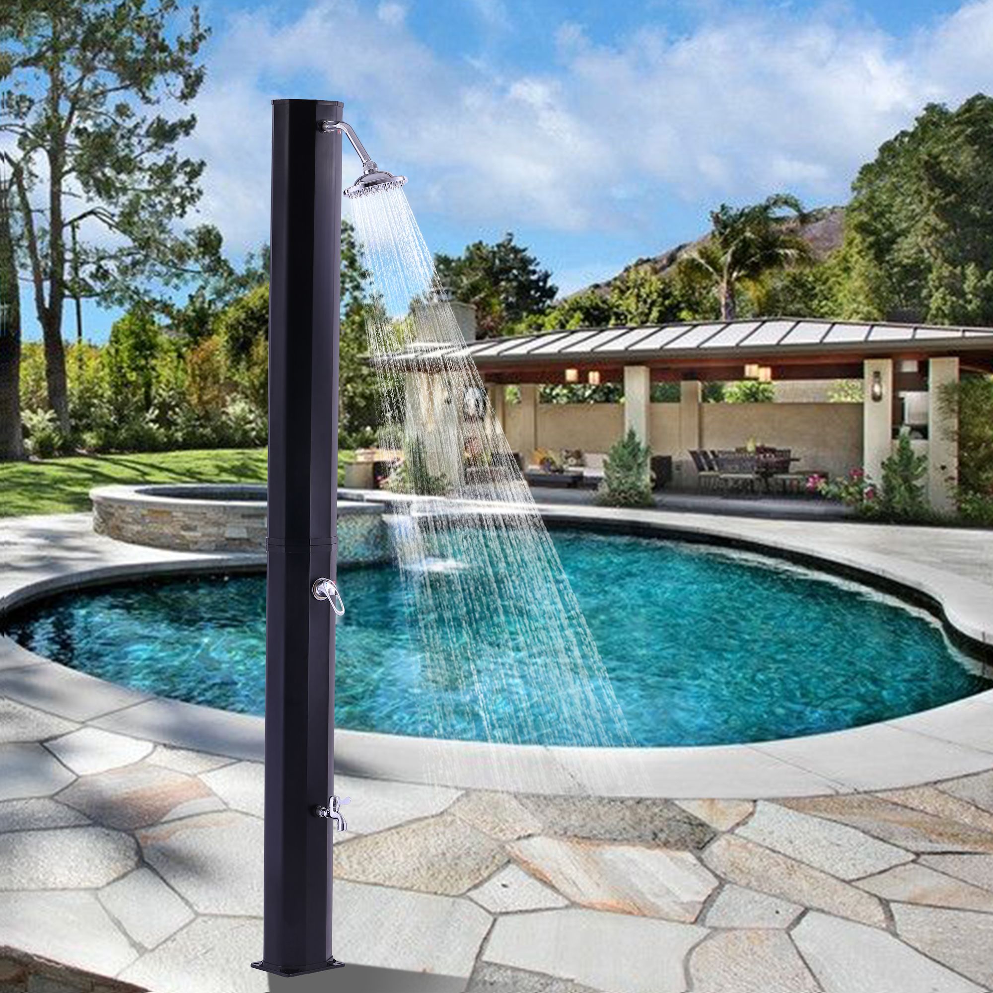 ZELSIUS Solardusche Gartendusche Pool Dusche "Parkes ...