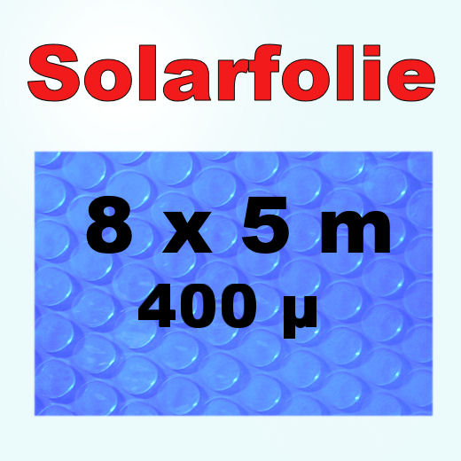 8 x 5 m Pool Solarfolie Poolabdeckung Solarplane 400my