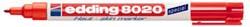 Edding 8020 Hautmarker in rot mit permanenter, geruchsarmer Tusche
