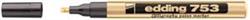 edding 753 calligraphy paint marker in gold
