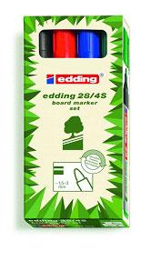 Boardmarker 28 im 4er Set der Serie Ecoline nachfüllbar von Edding