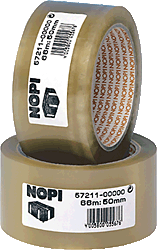 Nopi Packband 50mm x 66m transparent von Tesa