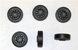 6 Profilreifen schwarze Felge 24mm Durchm. NZG!!