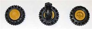 4 Traktorreifen mit gelber Felge 29mm Durchm. NZG!!!!!!
