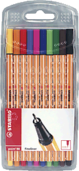 Stabilo Point 88 - Fineliner im 10er Etui
