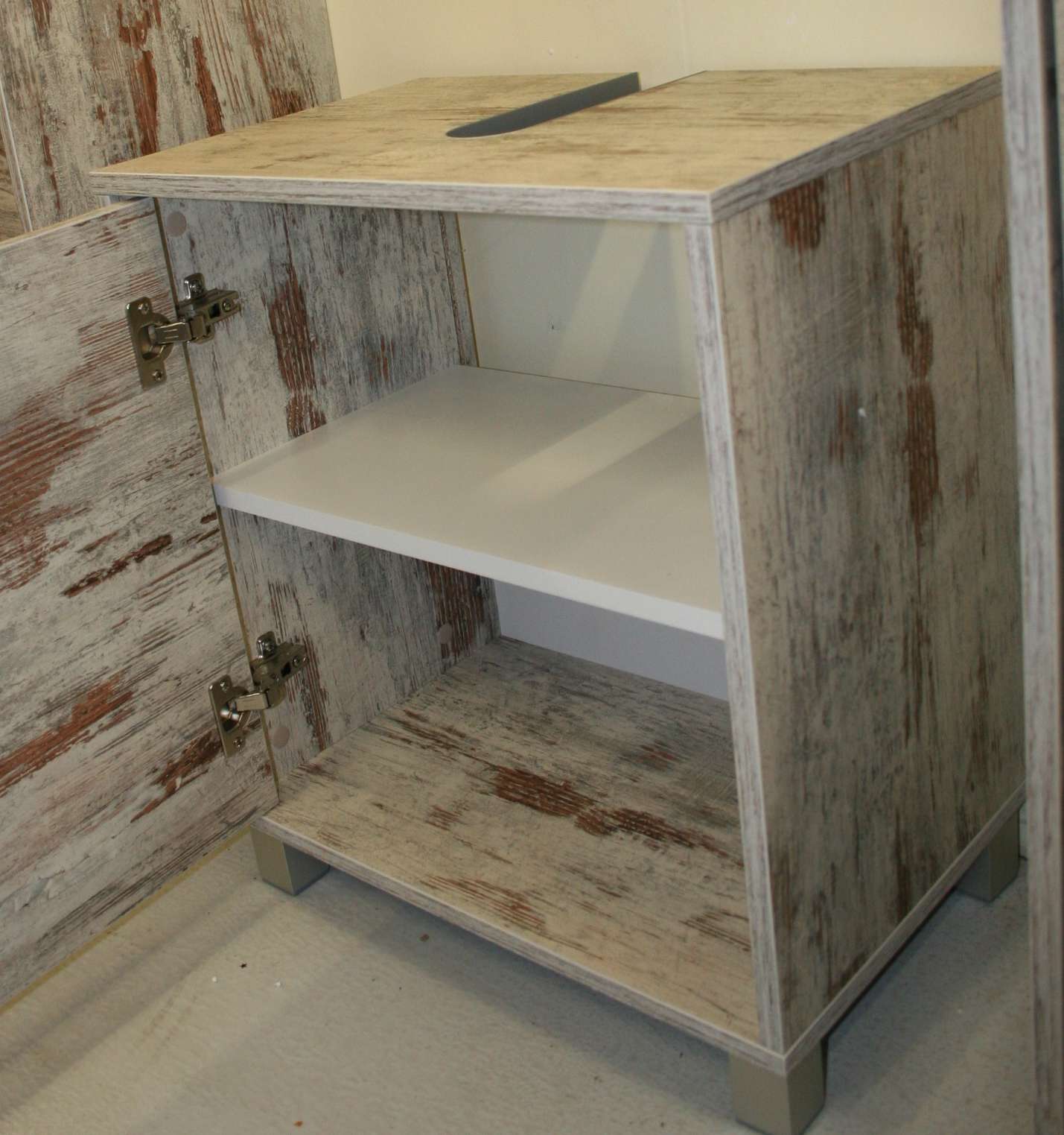 Beckenunterschrank Savanne 50 cm breit - Fantasiedekor eiche-antik! | eBay