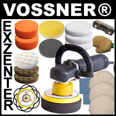Profi Exzenter Poliermaschine Excenter Vossner DAP 6800 Set DUAL ACTION POLISHER