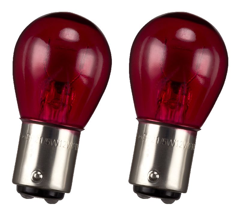 2er Set Rote Bremslicht Lampe 21W PR21W 12V BAW15s Bremslichlampen