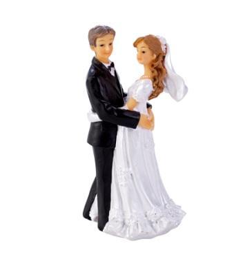 Dekoration-Brautpaar-Hochzeits-Dekoration-12cm-STILVOLL-kleines-Geschenk-Heirat