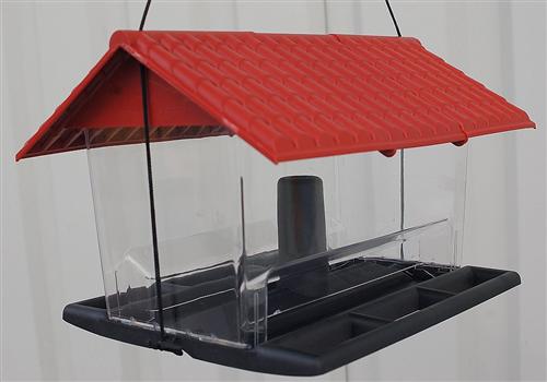 Vogelhaus Kunststoff Vogelfutterhaus Futterhaus eckig eBay
