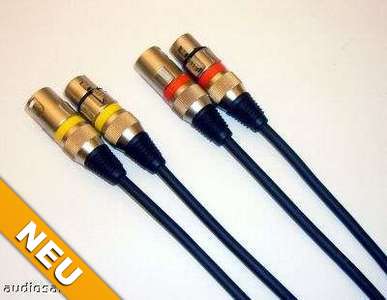 Mikrofonkabel  XLR-XLR  DMX-Kabel  2 Stück je 7,5m lang