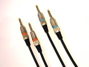 Instrumenten Kabel Gitarrenkabel  2 Stück je 1,5m