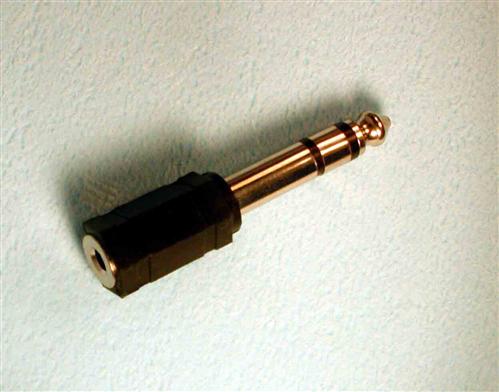 Adapter 3,5mm Stereoklinkenkupplung/6,35mm Stereoklinkenstecker