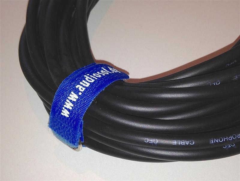 10m Mikrofon Kabel XLR DMX Kabel OFC-Kupfer 5 Stück je 10m lang inkl Kabelklett 